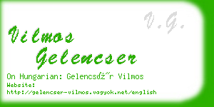 vilmos gelencser business card